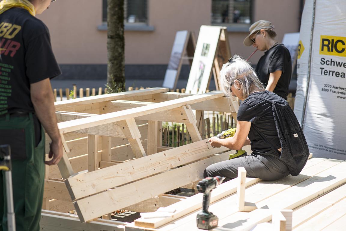 Chantier participatif place Robin