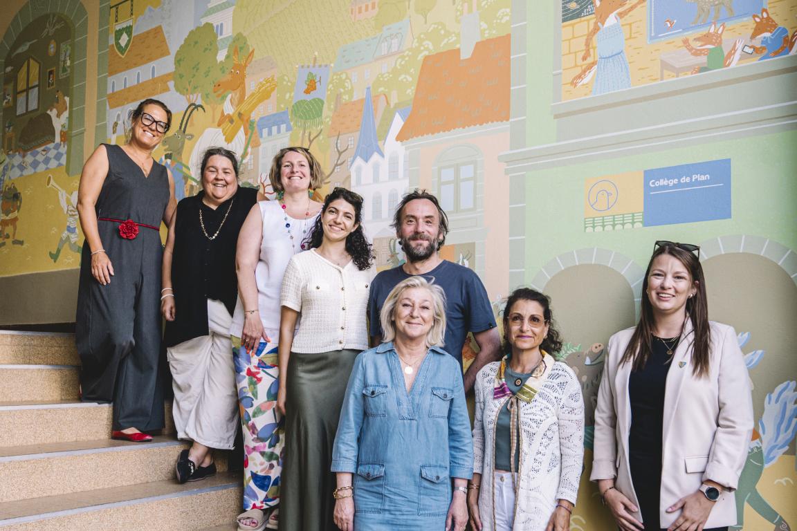 Inauguration fresque Collège de Plan 