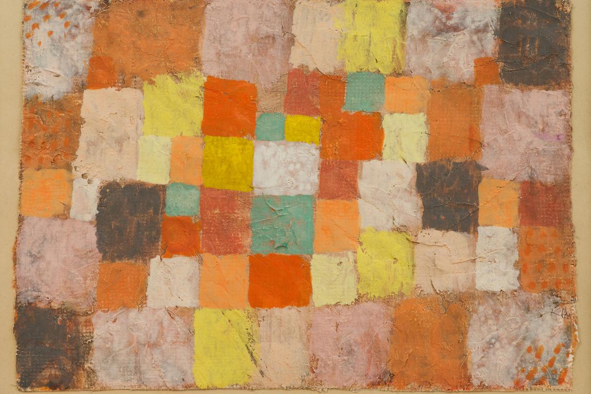 Paul Klee, Ein Klang der nördlichen Flora,1924, gouache et tempera sur toile de jute, 28,3 x 41 cm. Photographe : Alberto Ricci, Paris.
