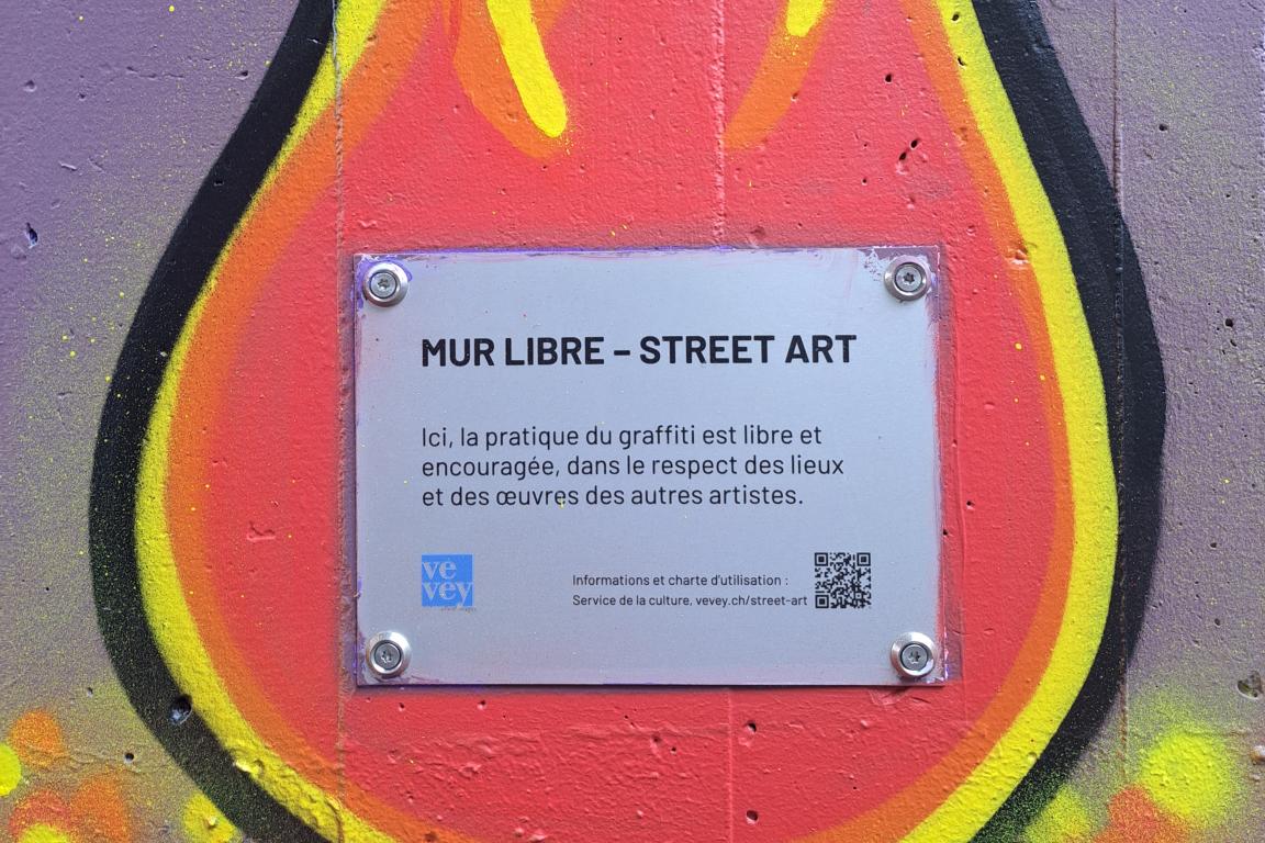 Signalétique réseau de murs libres pour l'art urbain