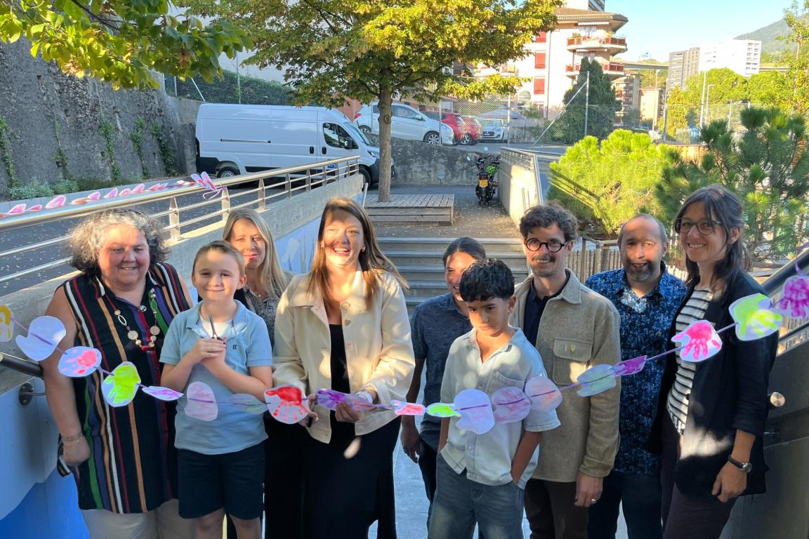 Inauguration préau