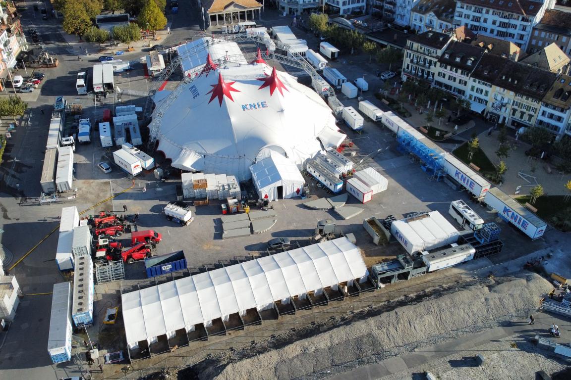 Image de l'avancée du chantier de la place du Marché (octobre 2026)