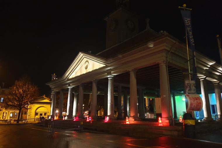 la Grenette de Vevey éclairée