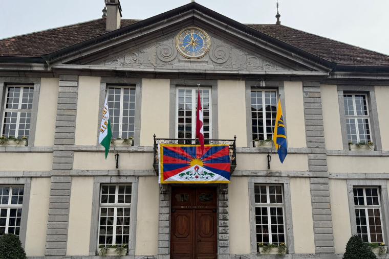 Drapeau Tibet Vevey