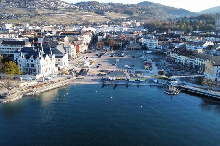 Chantier place du Marché Vevey